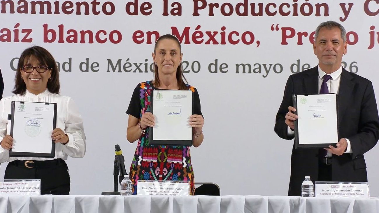 Gobierno firma acuerdo histórico para garantizar precio justo del maíz blanco y autosuficiencia nacional